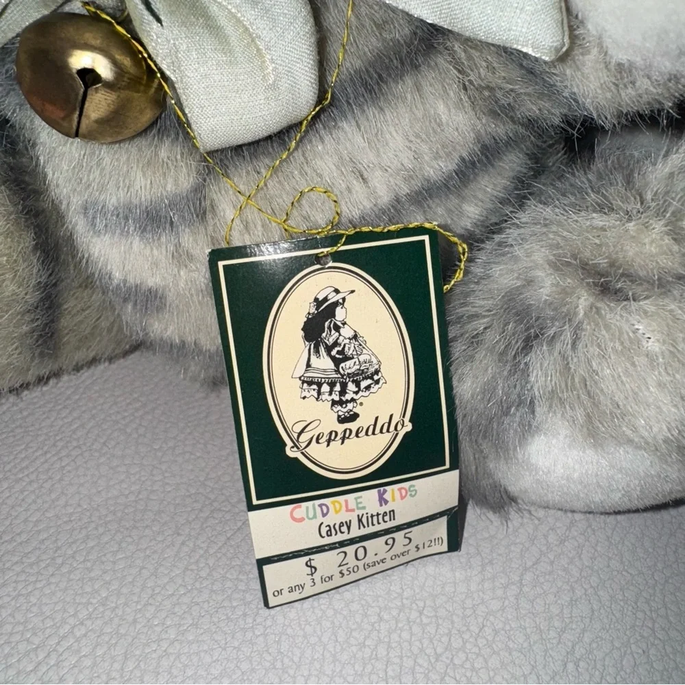 *3 for $15*‎ Cuddle Kids Geppeddo “Casey Kitten” Porcelain Face Stuffed Animal